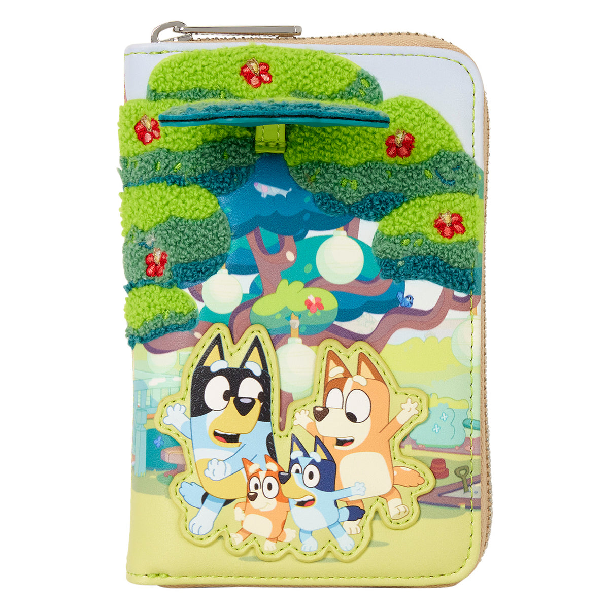 Loungefly Bluey Backyard Zip-Around Wallet