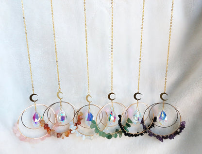 Crystal Chip Suncatcher - Amethyst