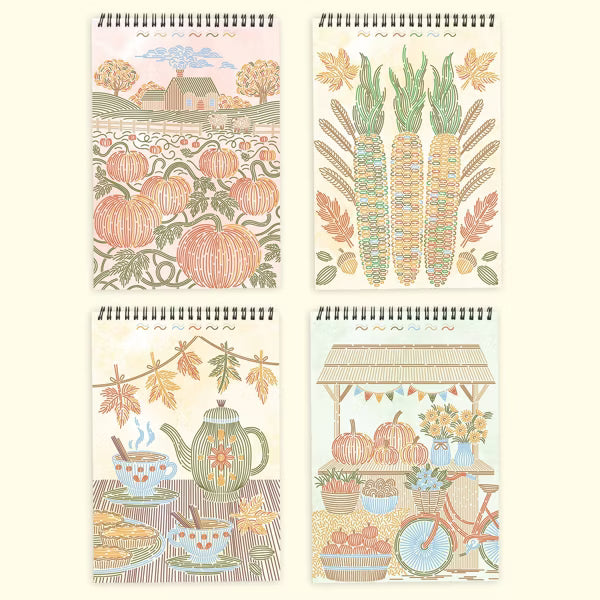 Lifelines™ FlowArt: Trace-by-Line Fall Harvest Coloring Pad