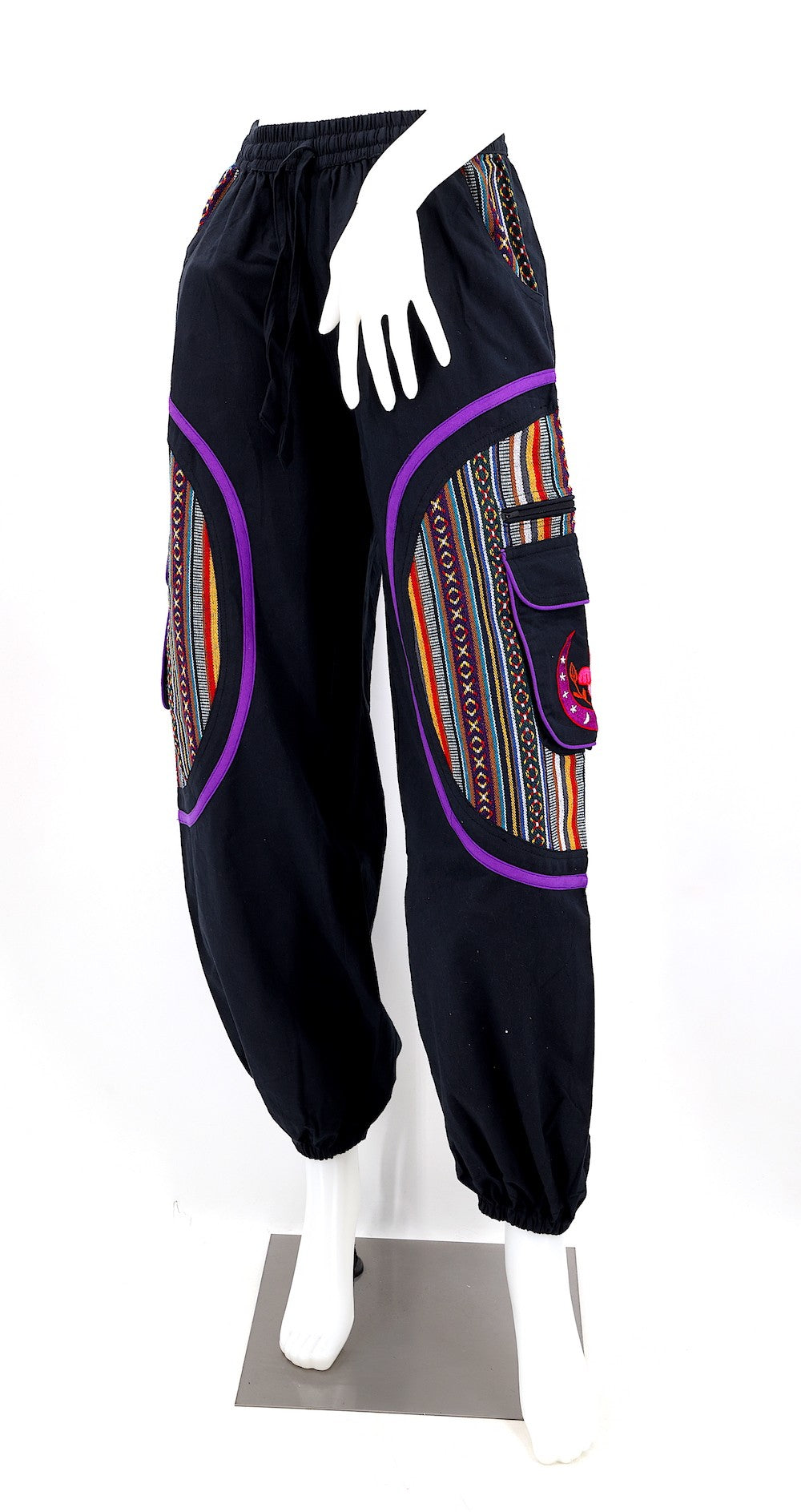 Hippie Moon Embroidered Mushroom Gheri Pants