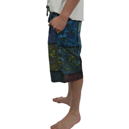 Shroomscape Shorts in Blue