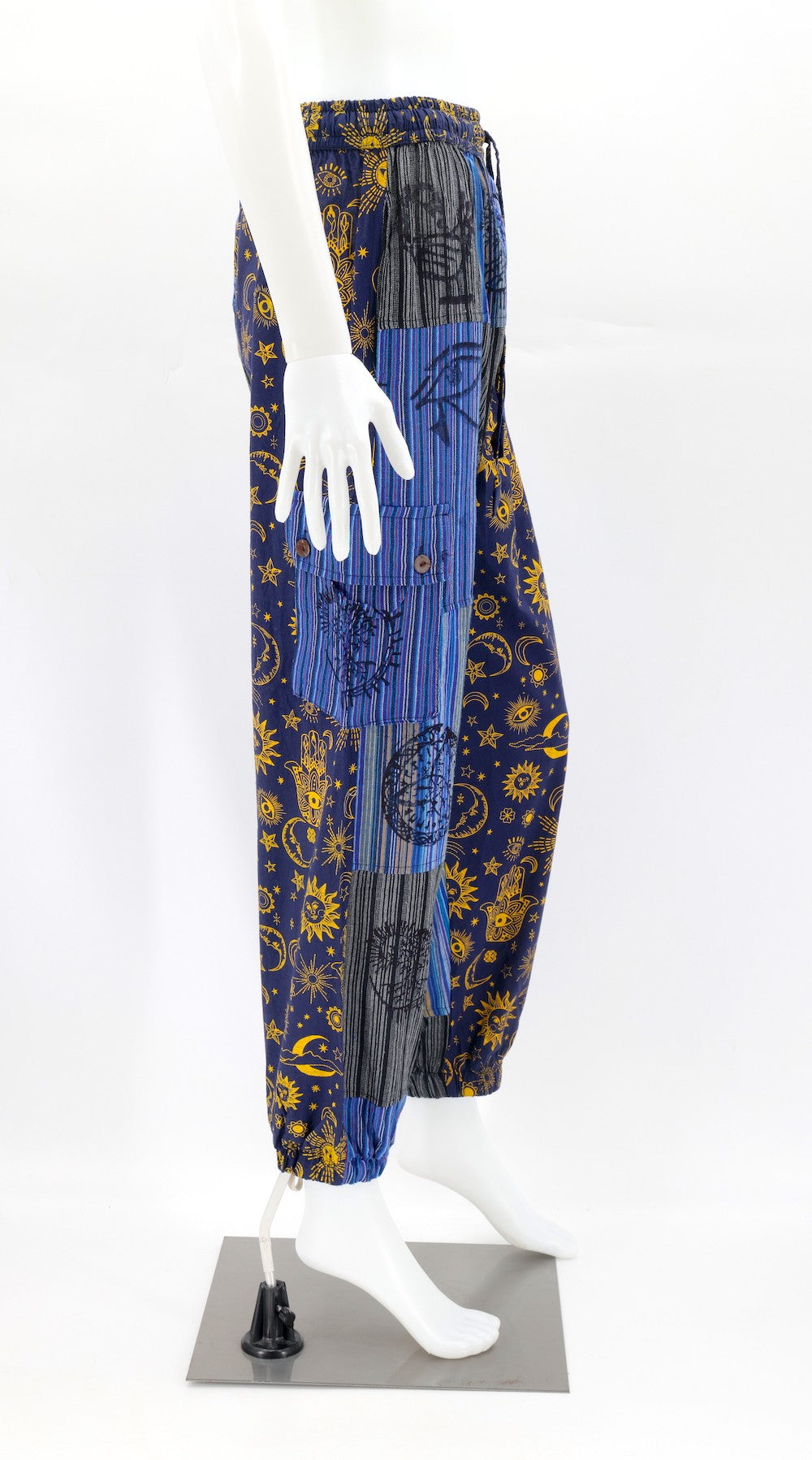 Celestial Patchwork Harem Pants