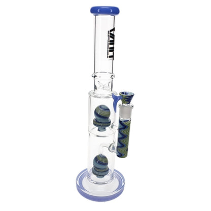Vault Glass 2 Worked Perc Wig Wag Water Pipe - 16" SALE