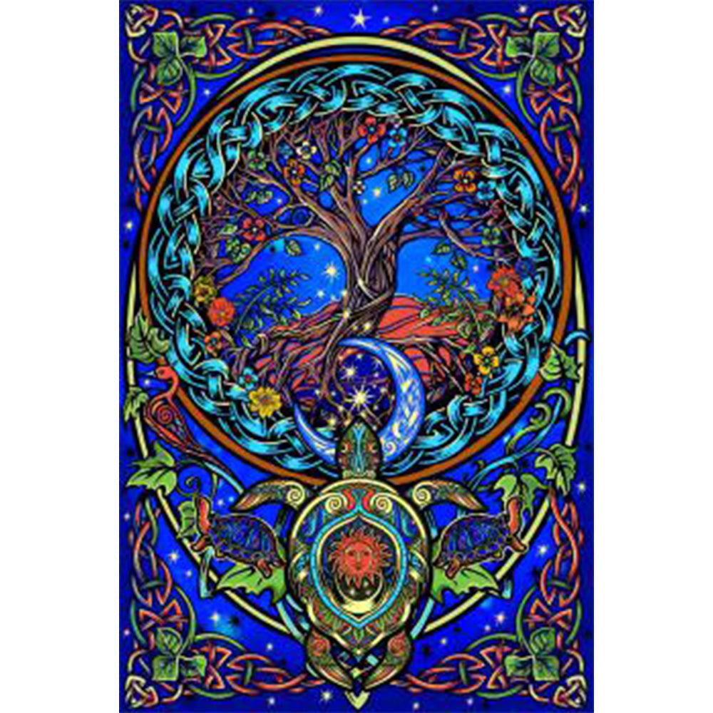 Tree of Life Turtoise Tapestry