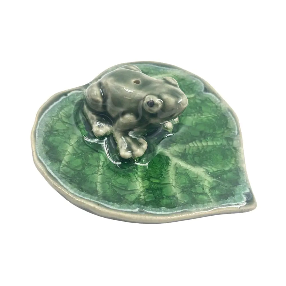 Ceramic Frog Incense Burner