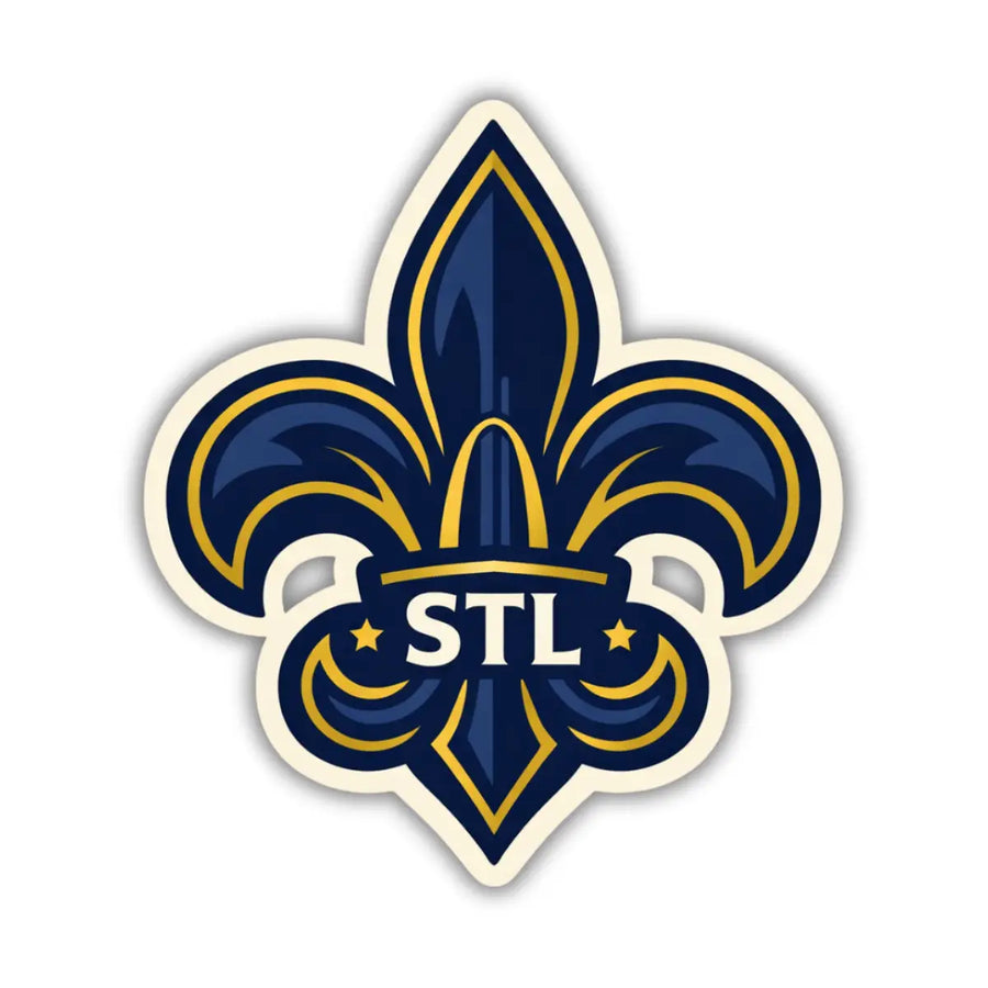 STL Fleur De Lis St. Louis Arch Sticker