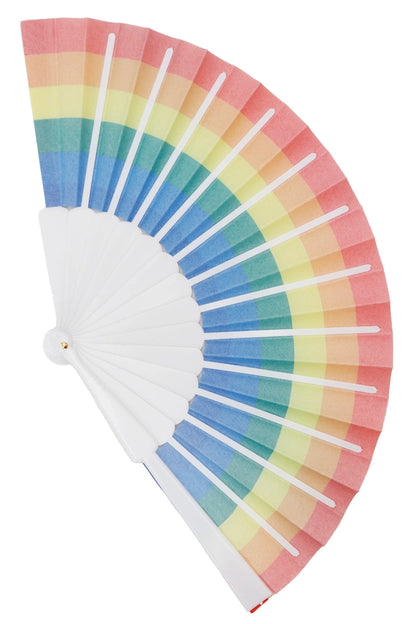 Rainbow Folding Hand Fan