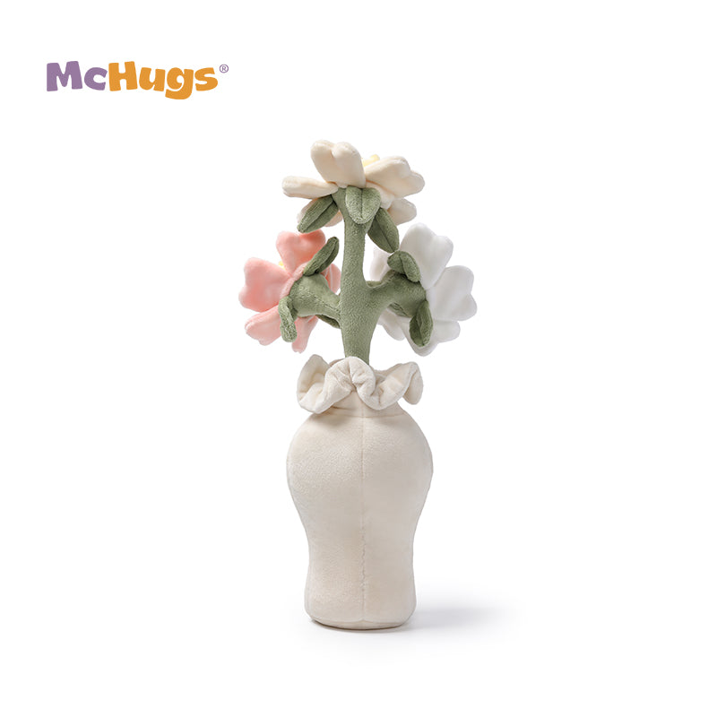McHugs Lucky Camellia Vase Stuffed Plushie