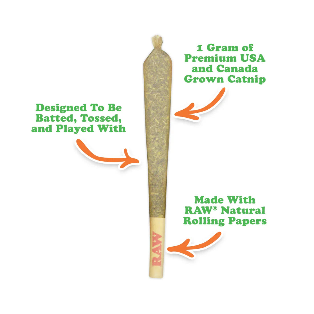 Meowijuana Catnibas King Size Rollies - 5pk