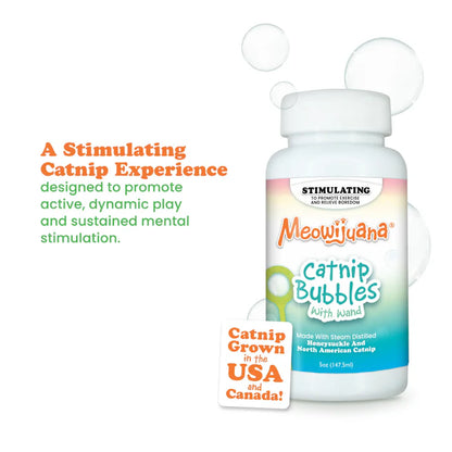 Meowijuana Catnip & Honeysuckle Bubbles