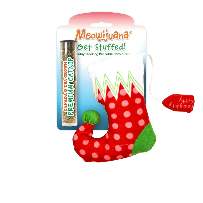 Meowijuana Get Stuffed Stocking Refillable Cat Toy