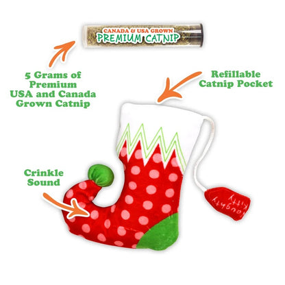 Meowijuana Get Stuffed Stocking Refillable Cat Toy