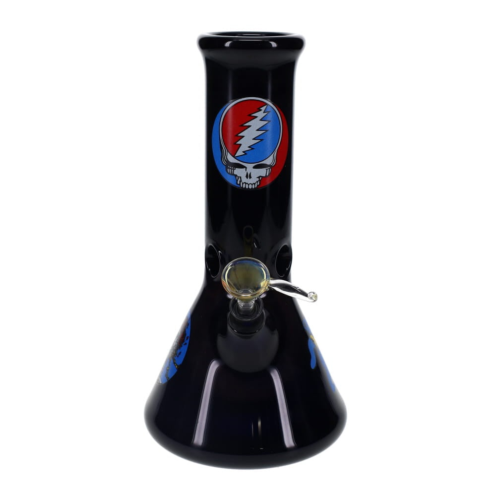 10" 50mm Blue Merlot Grateful Dead Decal Beaker with Grommet