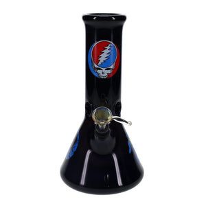 10" 50mm Blue Merlot Grateful Dead Decal Beaker with Grommet
