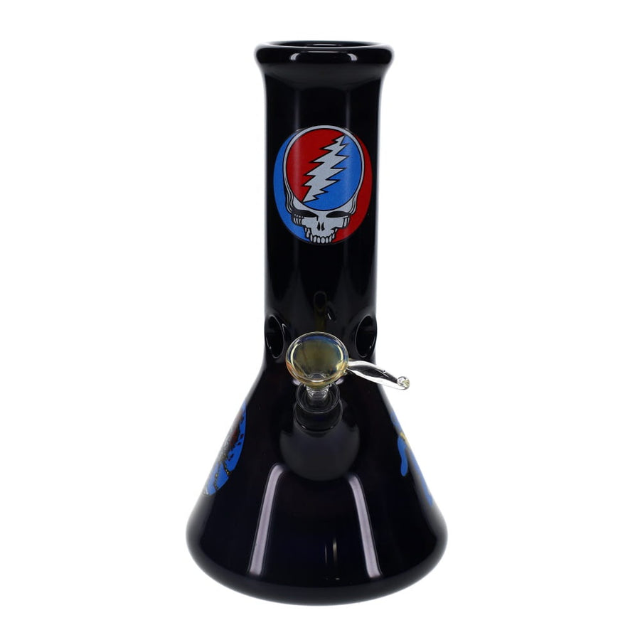 10" 50mm Blue Merlot Grateful Dead Decal Beaker with Grommet