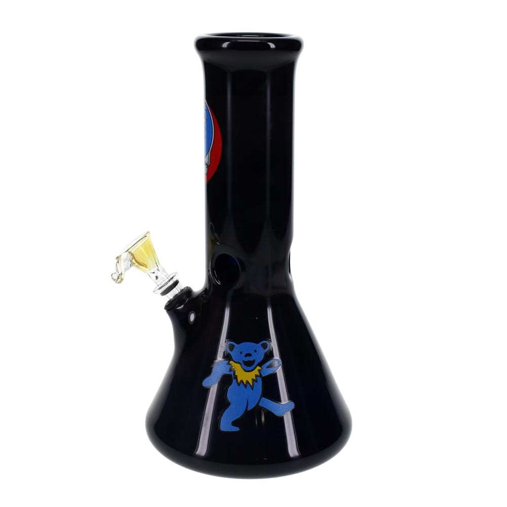 10" 50mm Blue Merlot Grateful Dead Decal Beaker with Grommet