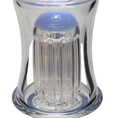 Diamond Glass 18" Color Rim Tree & Honeycomb Orb Perc Tube