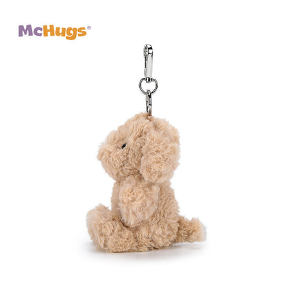 McHugs Joyce Milk Tea Puppy Stuffed Animal Bag Charm