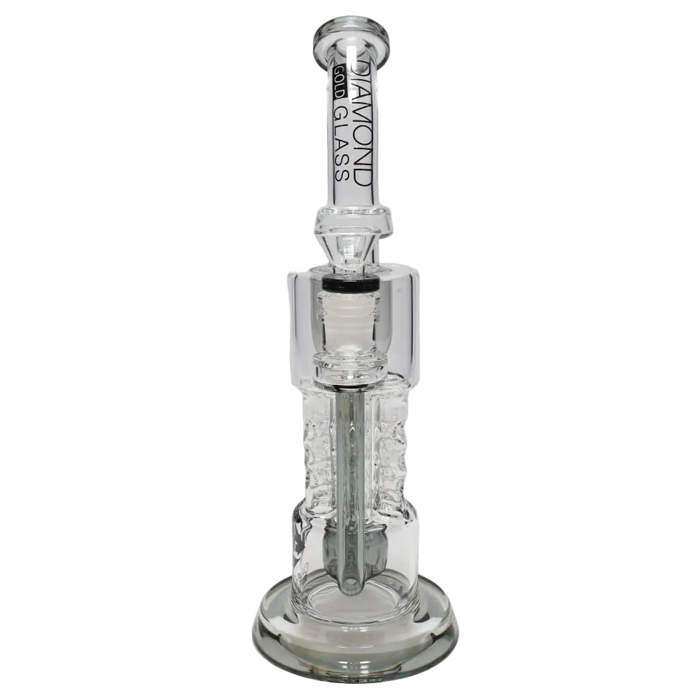 Diamond Glass Color Rim Pillar Perc Incycler