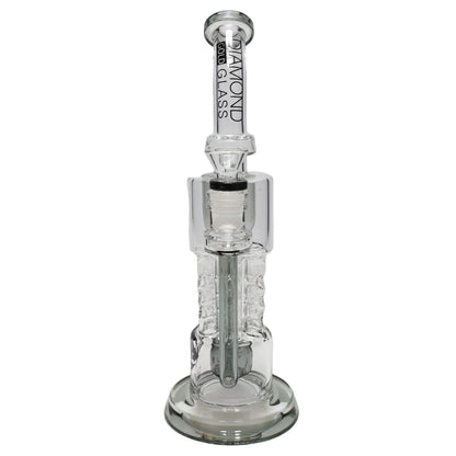 Diamond Glass Color Rim Pillar Perc Incycler
