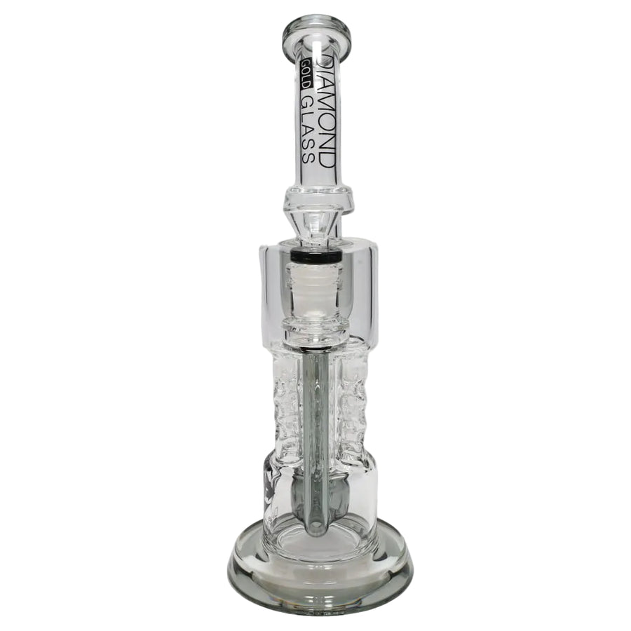 Diamond Glass Color Rim Pillar Perc Incycler