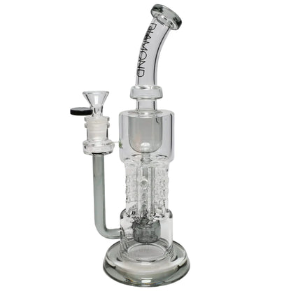 Diamond Glass Color Rim Pillar Perc Incycler