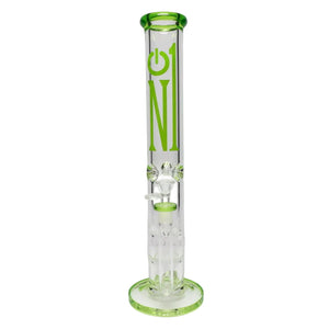 NO.1 Glass 16" Color Rim Double Honeycomb Straight Tube
