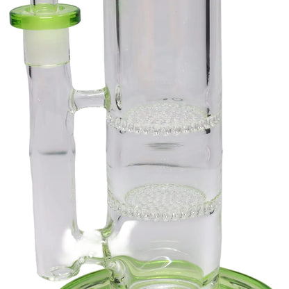 NO.1 Glass 16" Color Rim Double Honeycomb Straight Tube