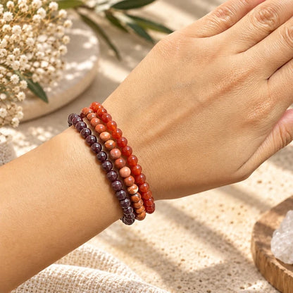 Intentions Bracelet Set - Fire 4mm