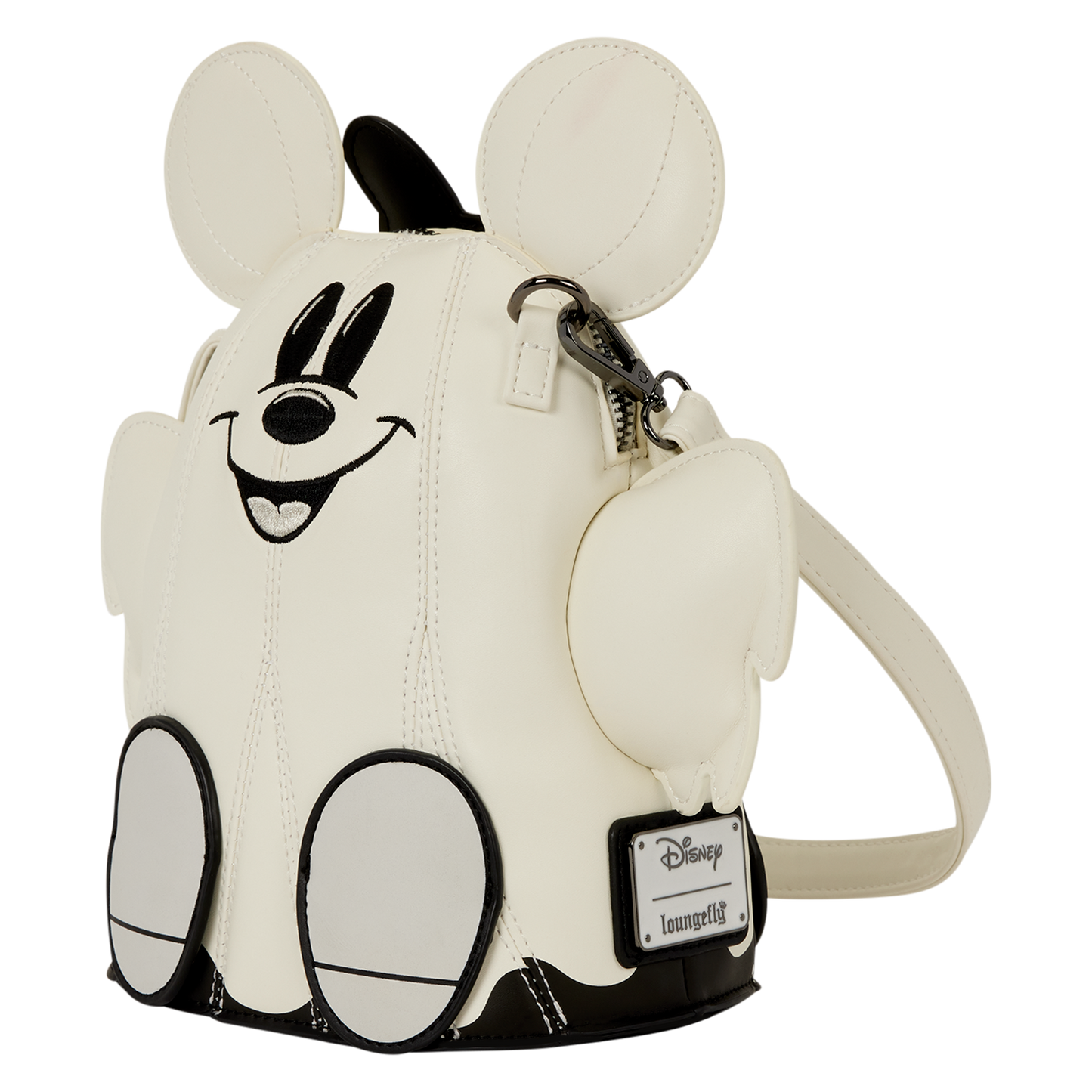 Loungefly Mickey & Minnie Mouse Ghost Glow Figural Crossbody Bag