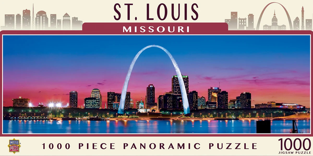 St. Louis Arch Panoramic 1000 Piece Puzzle