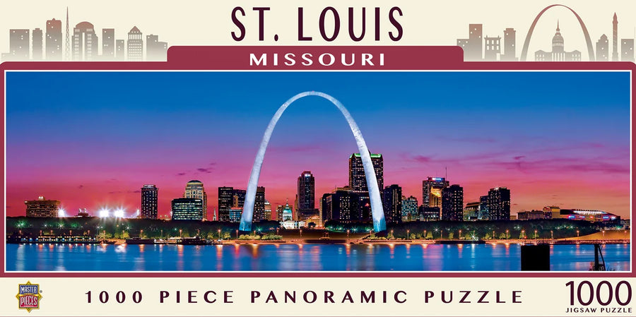 St. Louis Arch Panoramic 1000 Piece Puzzle