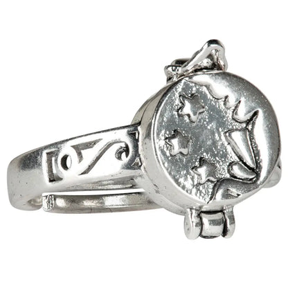 Adjustable Moon & Star Posion Ring
