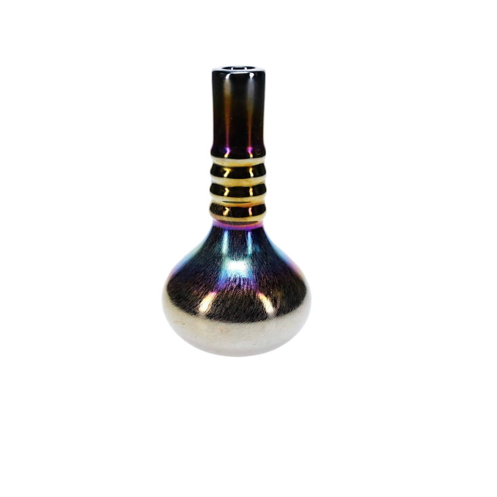 Soft Glass 8" Fat Bubble Ring Neck Water Pipe