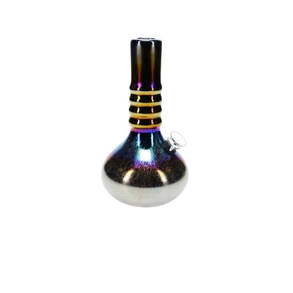 Soft Glass 8" Fat Bubble Ring Neck Water Pipe