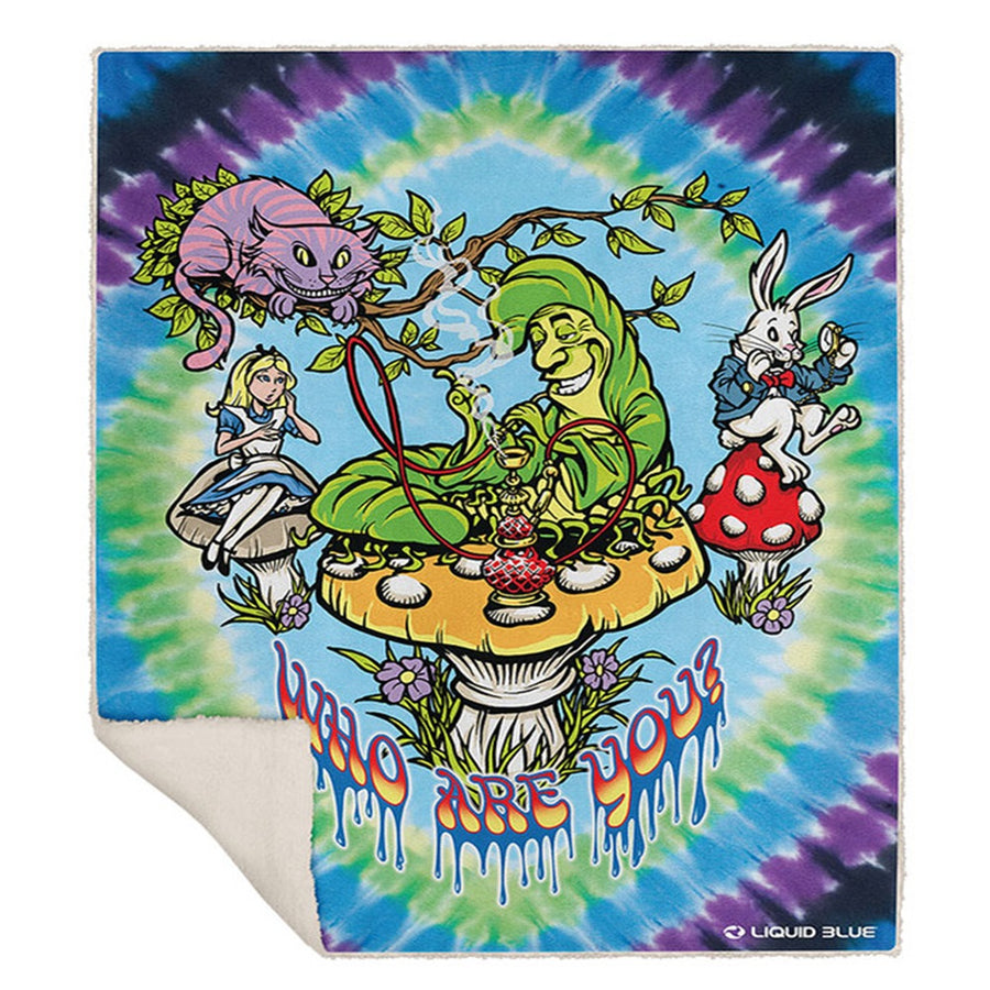 We're All Mad Here Fleece Throw Blanket