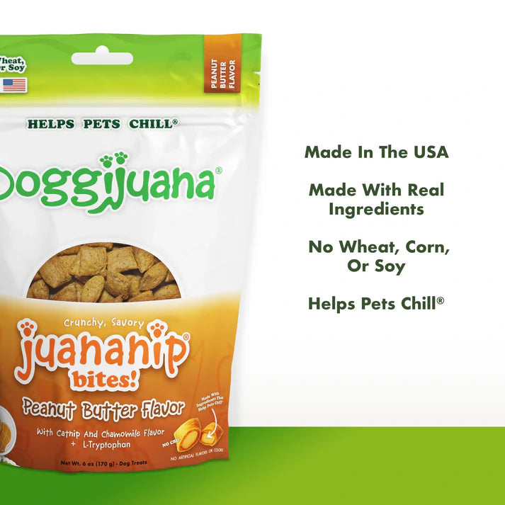 Doggijuana Juananip Bites Peanut Butter Dog Treats