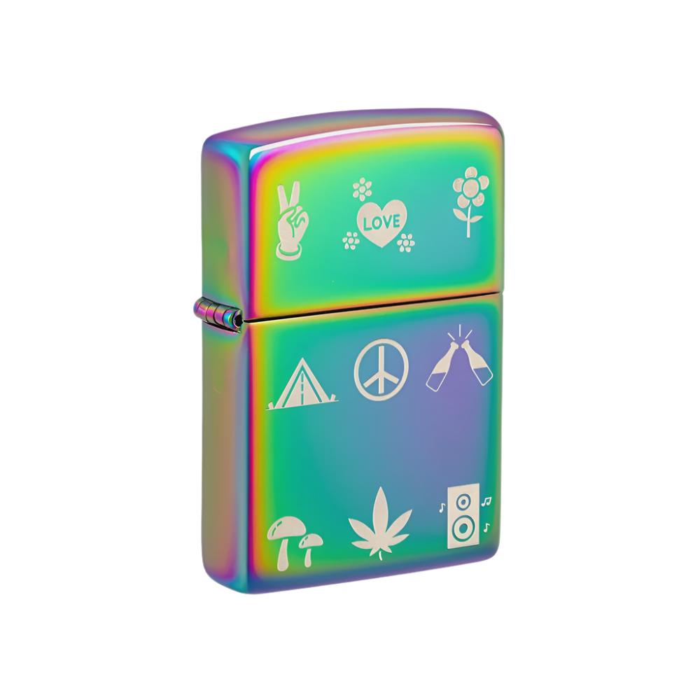 Zippo Lighter Hippie Design Multi-Color SALE