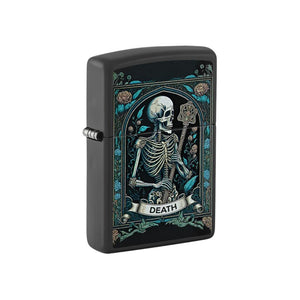 Zippo Lighter Death Tarot Card Black Matte