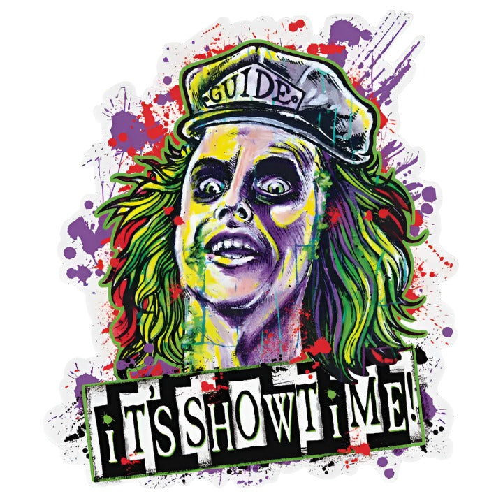 Beetlejuice It's Showtime Sticker