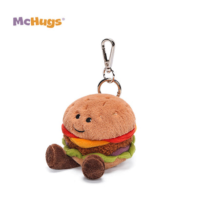 McHugs Juicy Cheeseburger Stuffed Animal Bag Clip