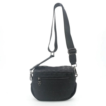 Embossed Skull Chain Shoulder Bag