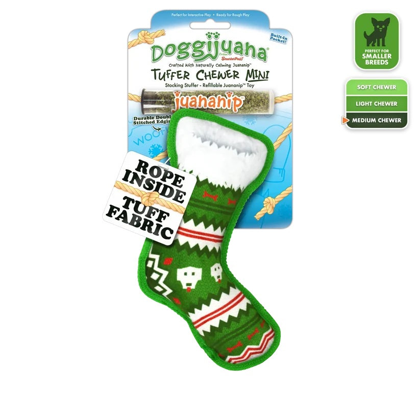 Doggijuana Tuffer Chewer Mini Stocking Stuffer Dog Toy