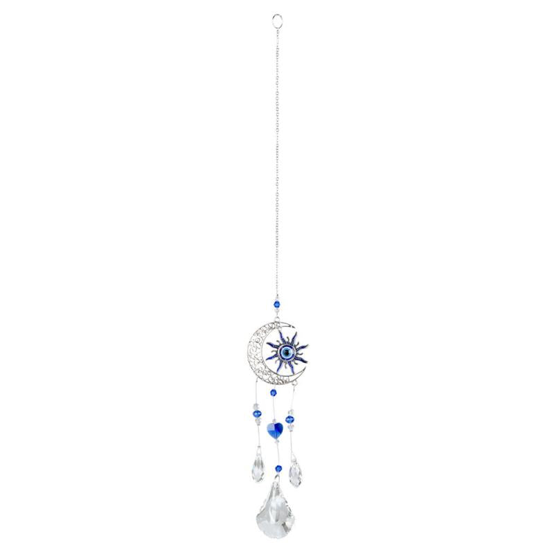 Sun/Moon Evil Eye Crystal Suncatcher