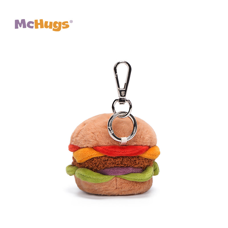 McHugs Juicy Cheeseburger Stuffed Animal Bag Clip