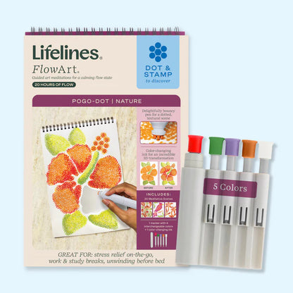 Lifelines™ FlowArt: Pogo-Dot Nature Coloring Pad