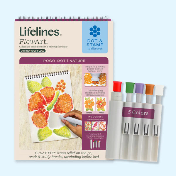 Lifelines™ FlowArt: Pogo-Dot Nature Coloring Pad