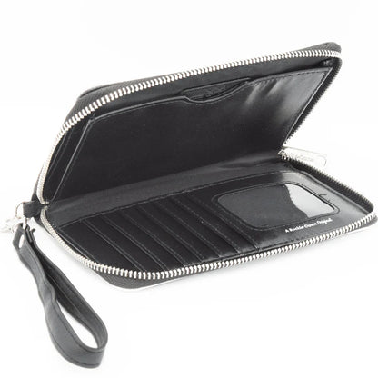 Grateful Dead Dancing Bears Swirl Tie Dye Zip Around Wallet with Detachable Wristlet Strap