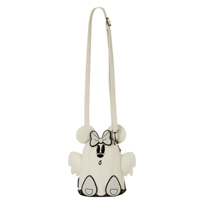 Loungefly Mickey & Minnie Mouse Ghost Glow Figural Crossbody Bag