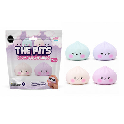 The Pits - Grumpy Dumpling Squishies - 2 Pack Assortment